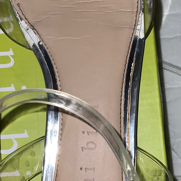 Gianni Bini Vailie Ankle Strap Pointy Flat SZ 8 in Clear PVC - Picture 13 of 16